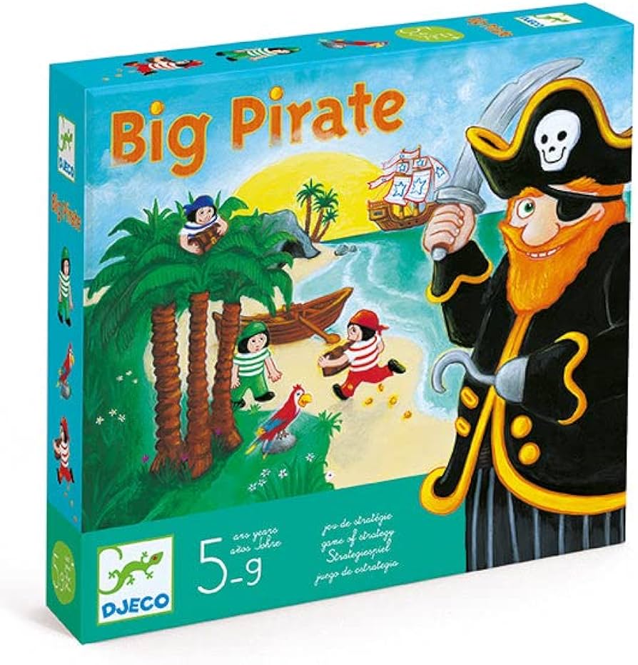 Djeco Big Pirate gioco da tavolo strategico pirati