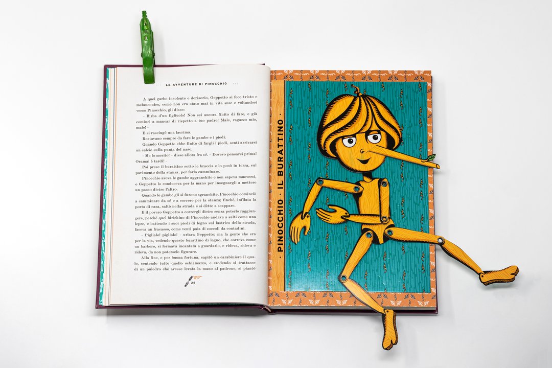 MinaLima Pinocchio libro interattivo cartonato 288 pagine