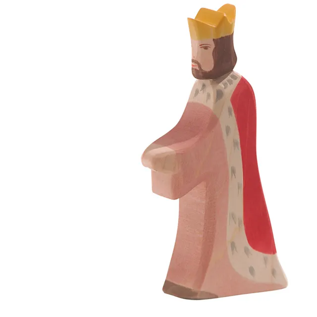 Ostheimer Re Figura Legno Massello 16 cm