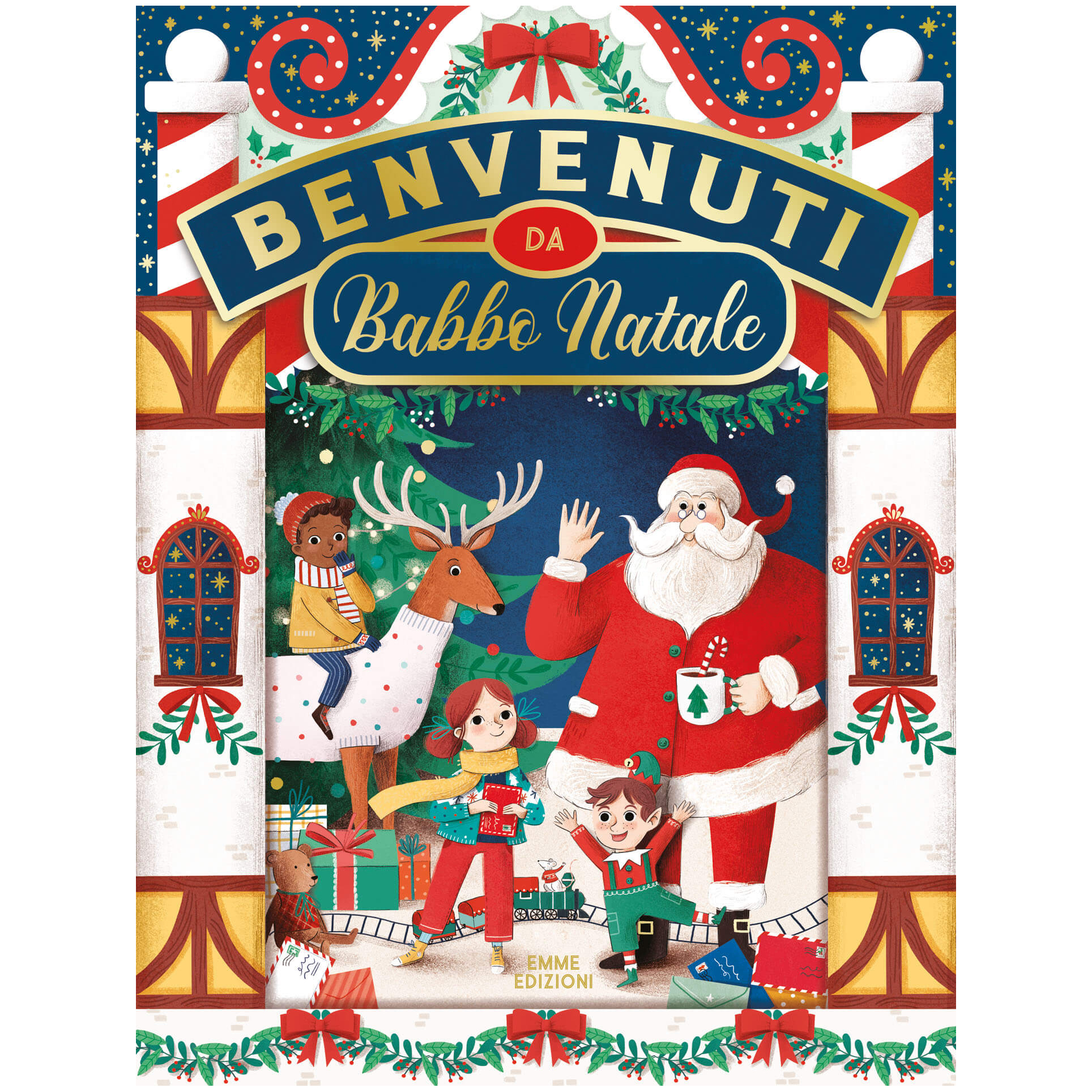 Emme Edizioni Benvenuti da Babbo Natale Libro Pop-up