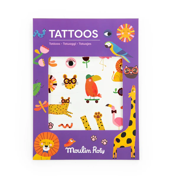 Moulin Roty Les Toupitis tatuaggi 2 fogli