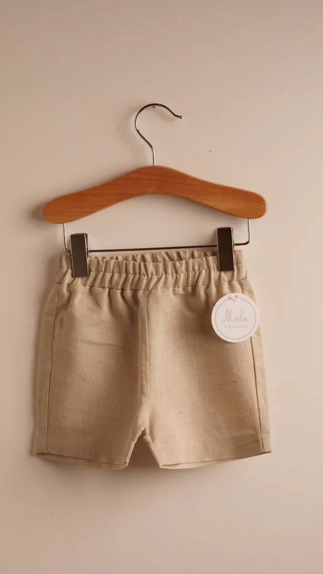 Mebi bermuda bambino lino naturale 100% cotone