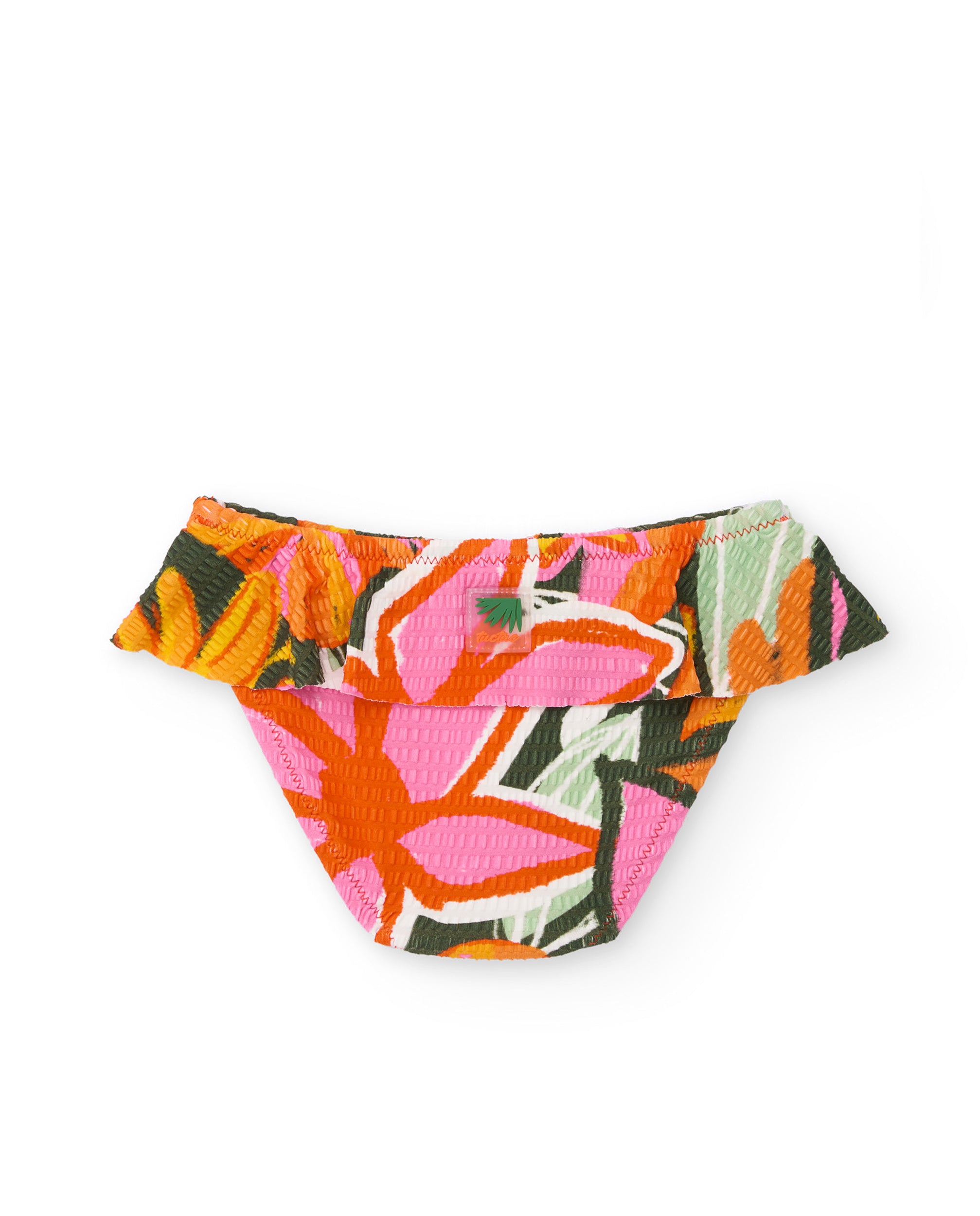 Tuc tuc slip mare bambina arancio fiori volant