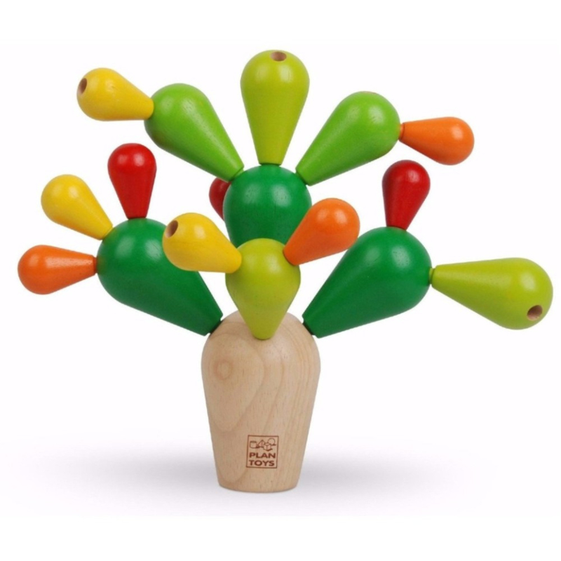 Plan Toys Cactus Grande gioco equilibrio 19 pezzi legno