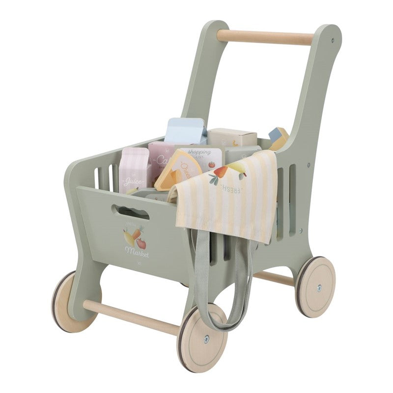 Little Dutch carrello spesa legno giocattolo accessori
