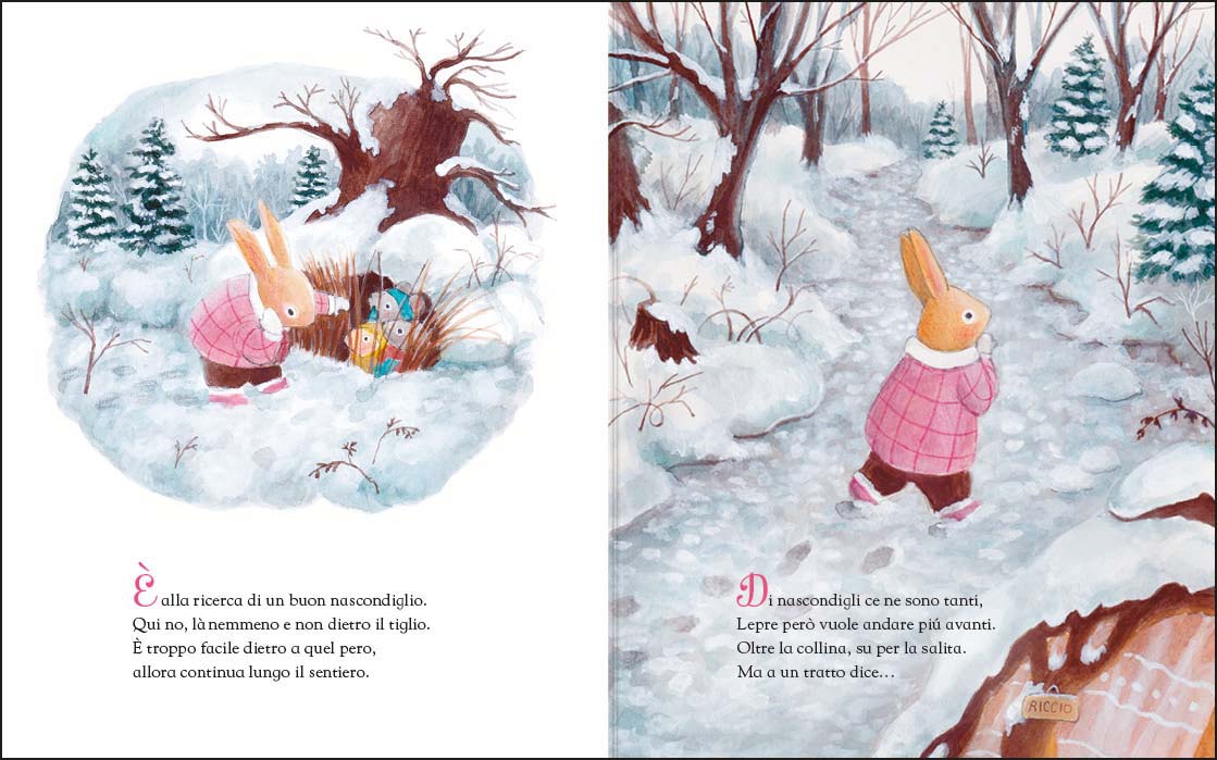 Emme Edizioni È inverno Lepre libro cartonato dai 3 anni