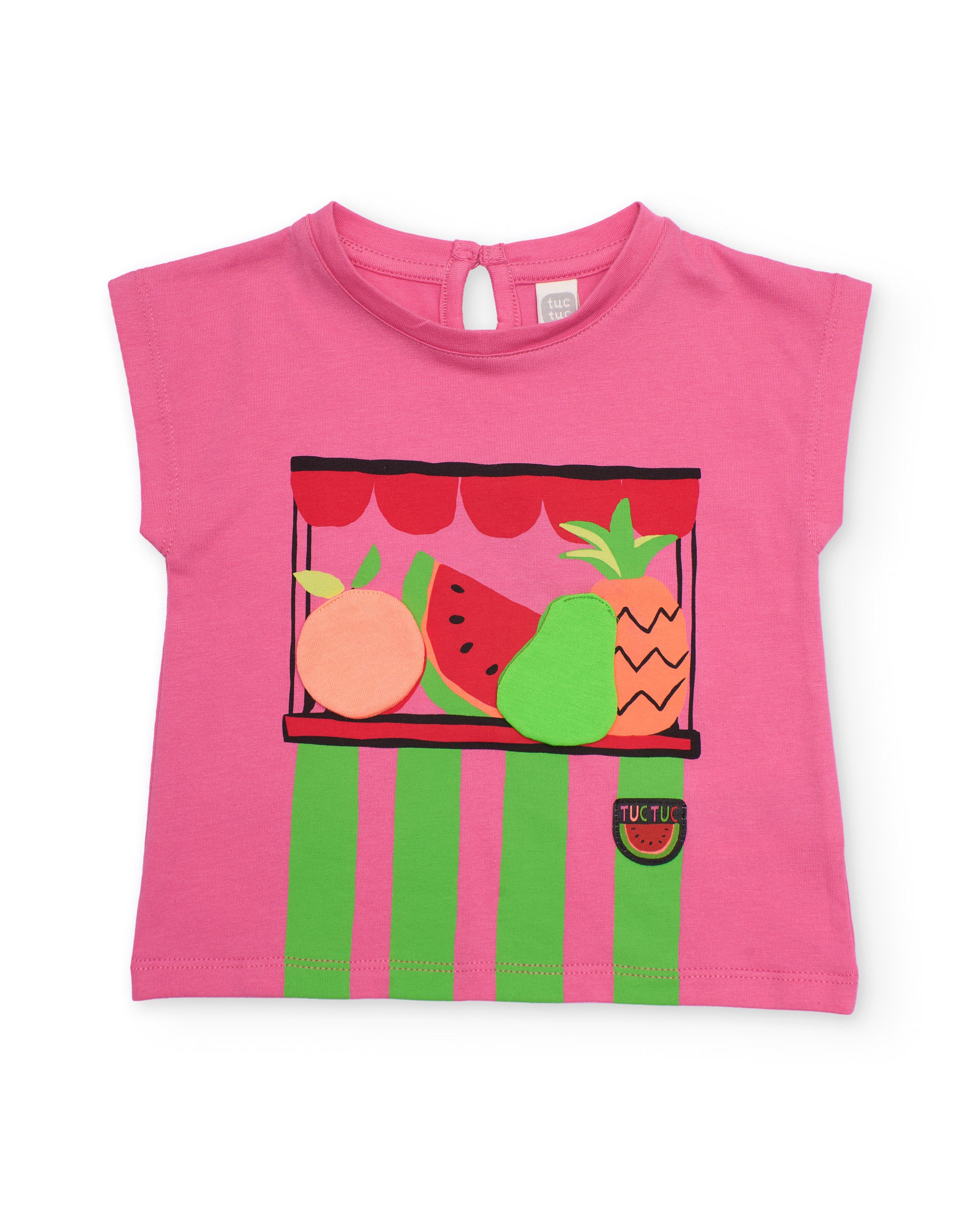 Tuc Tuc completo bambina rosa frutta