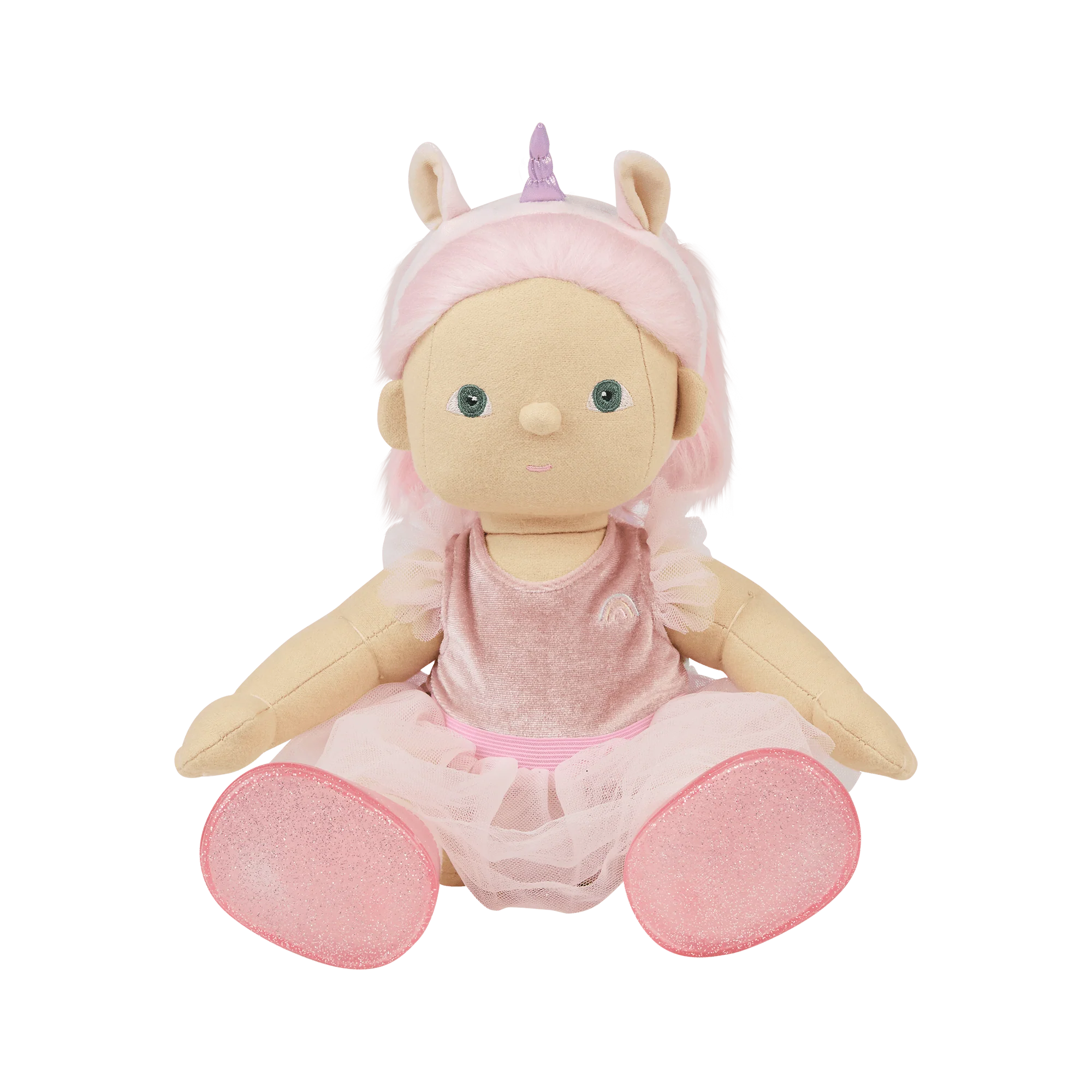 OlliElla Dinkum Dolls Pixie bambola in cotone unicorno