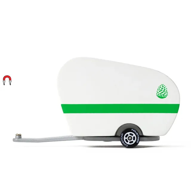 Candylab Candycar Pinecone Trailer camper legno magnetico