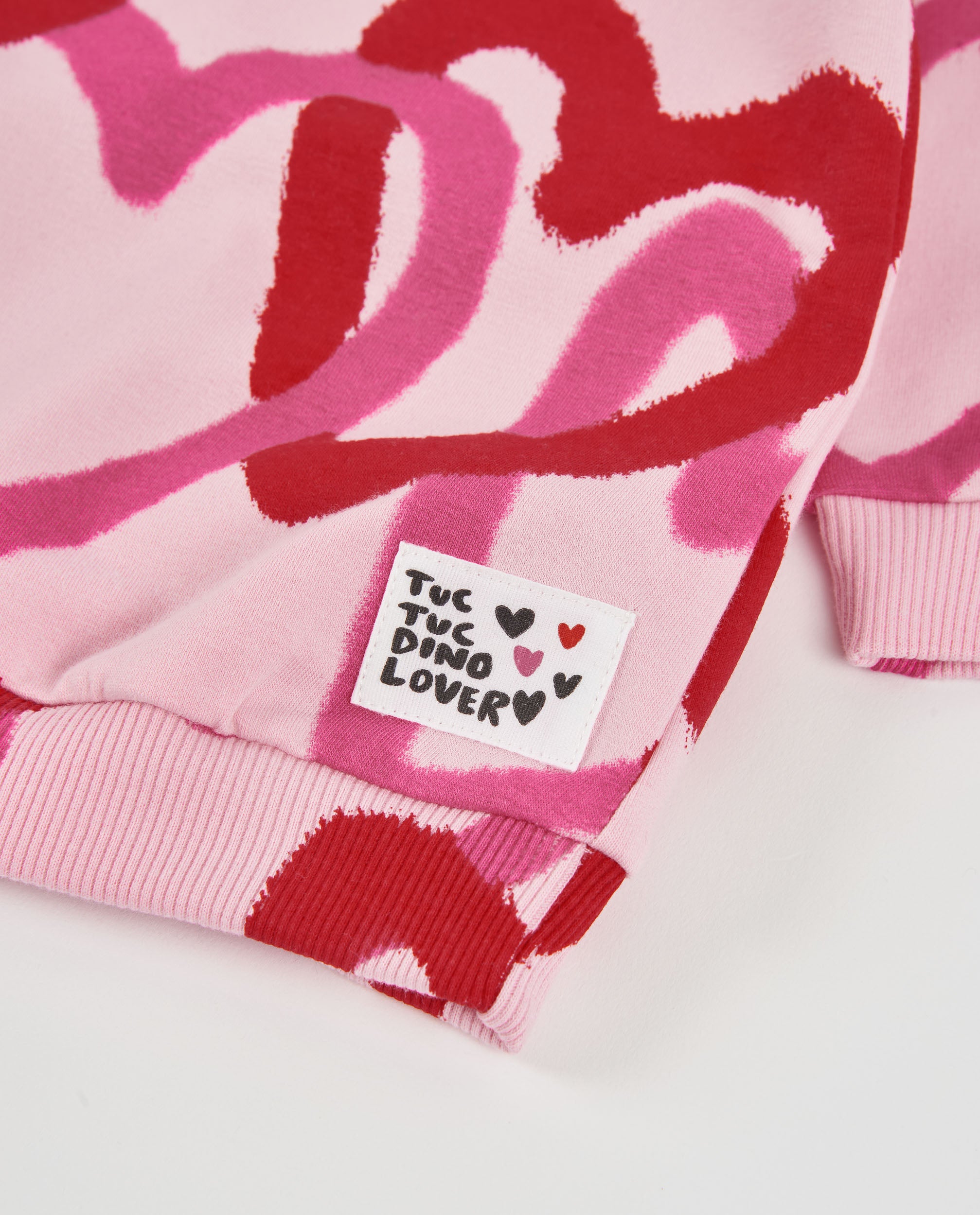 Tuc Tuc vestito bambina cuori pile rosa