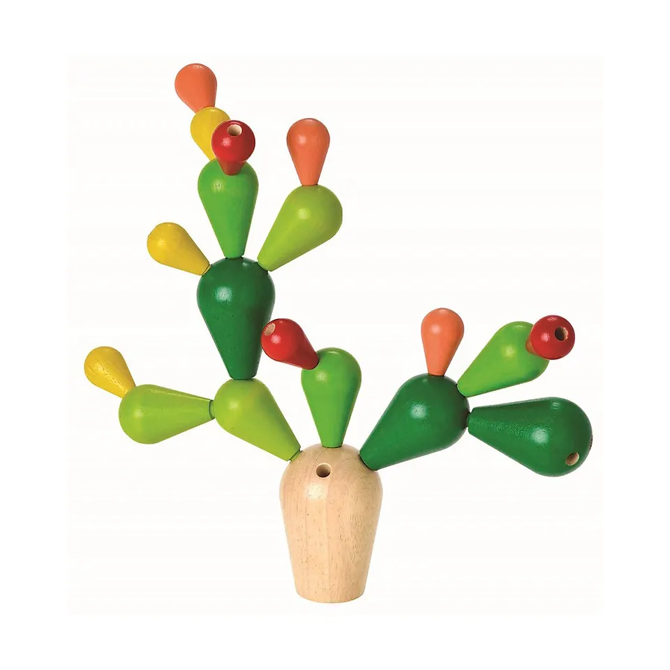 Plan Toys Cactus Grande gioco equilibrio 19 pezzi legno