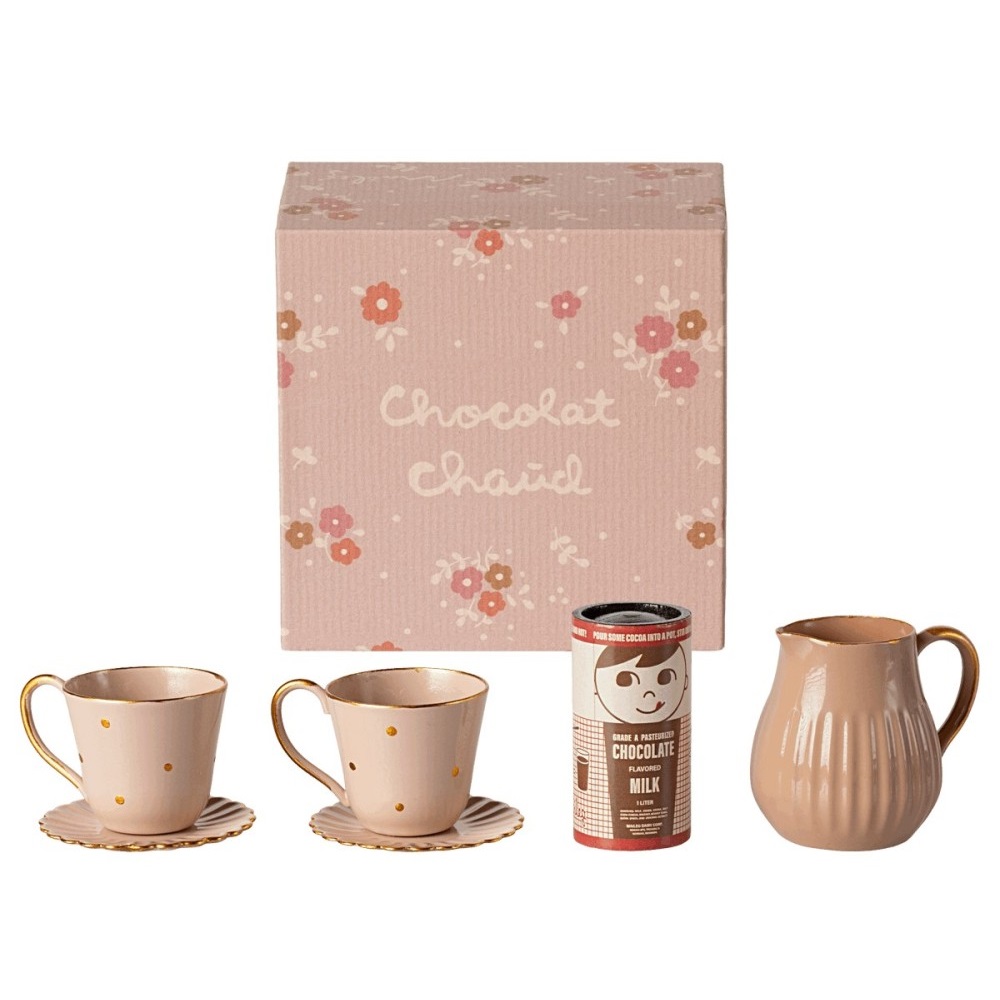 Maileg Miniature Set Cioccolata Calda Gioco in Metallo