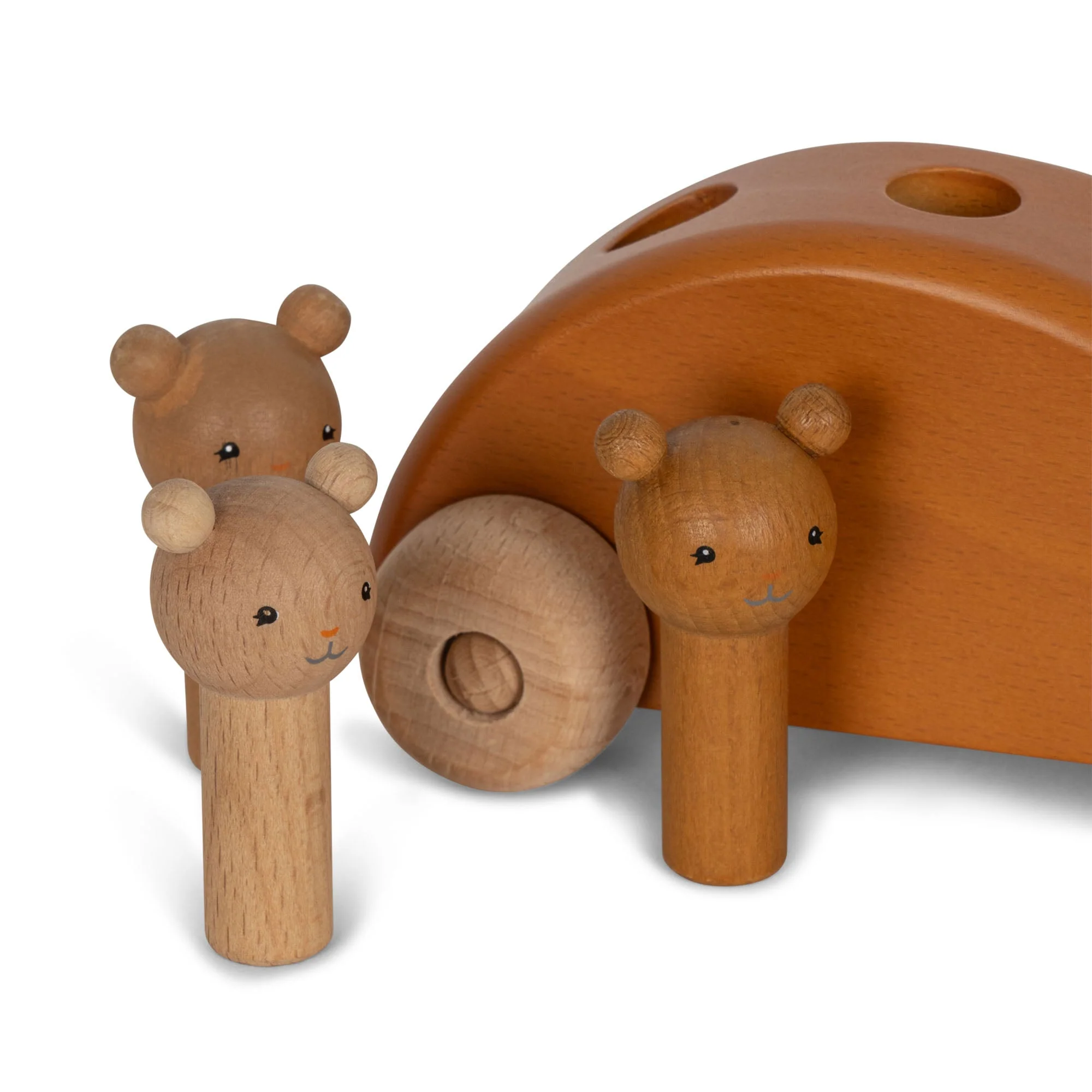 Konges Sløjd Teddy macchinina legno pop-up orsetti