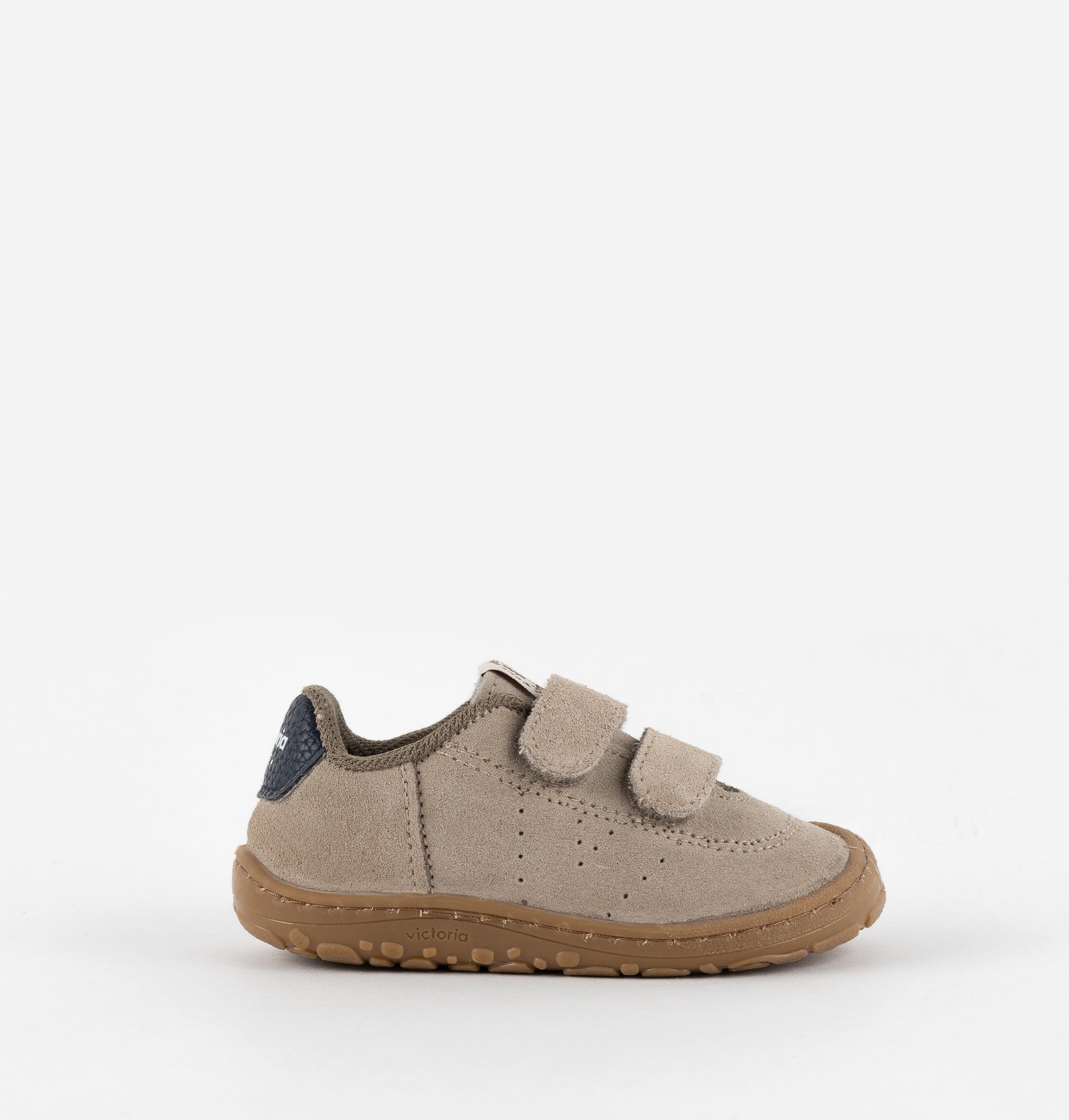 Victoria scarpa barefoot bimbo pelle taupe due strappi