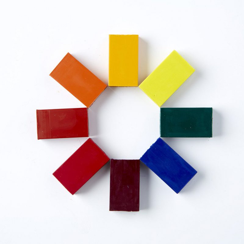 Stockmar mattoncini cera 8 pezzi scatola latta 8 colori