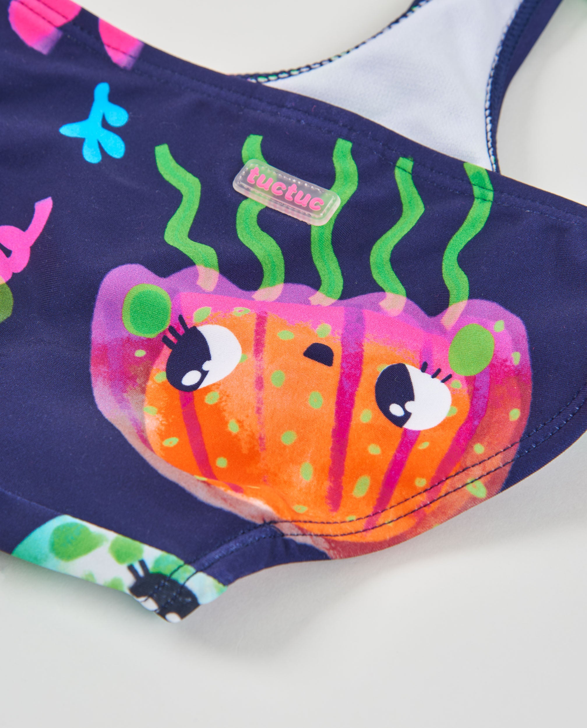 Tuc Tuc costume intero bambina meduse blu navy