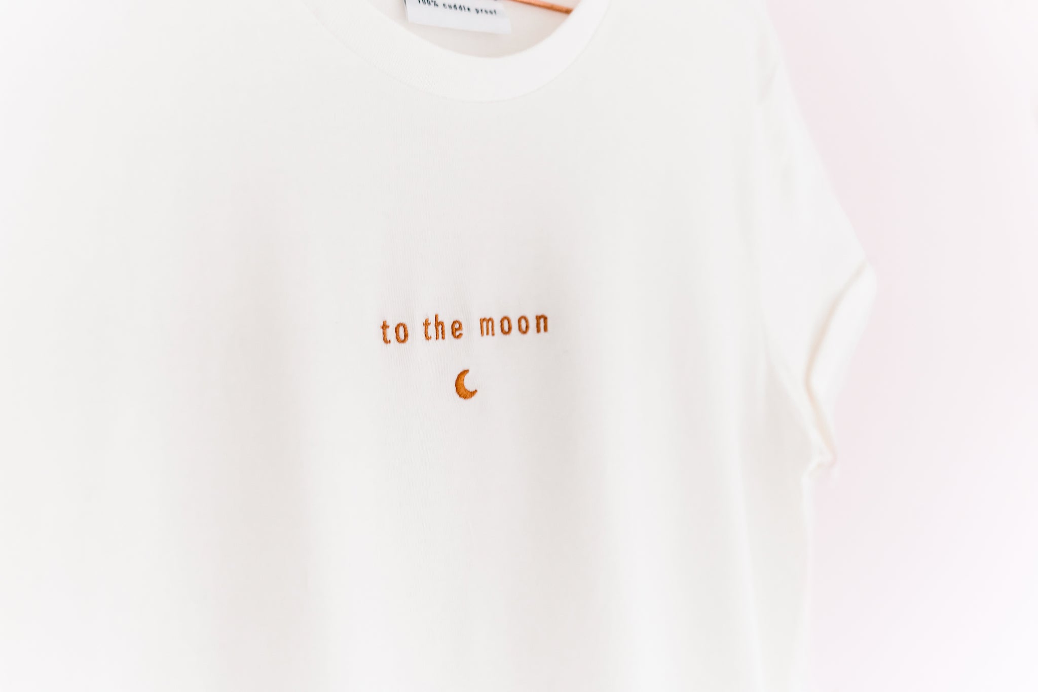 Ella and Rapha To The Moon t-shirt donna avorio cotone bio