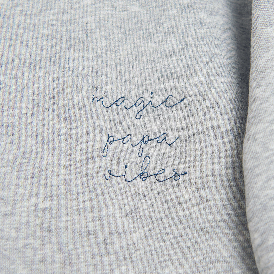 Ella and Rapha Papa felpa uomo grigio cotone bio