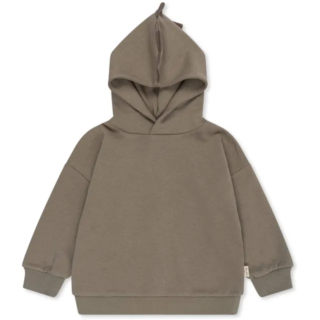 Konges Sløjd Lou felpa cotone drago con cappuccio