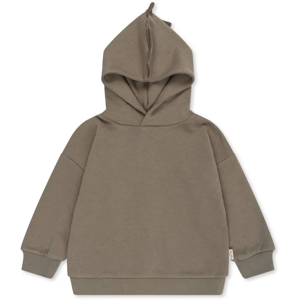 Konges Sløjd Lou felpa cotone drago con cappuccio