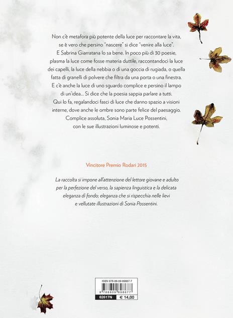 Giunti Poesie di luce libro rilegato dai 6 anni