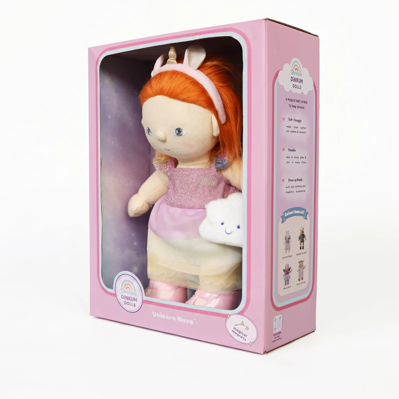 OlliElla Dinkum Dolls Unicorn Nova bambola morbida