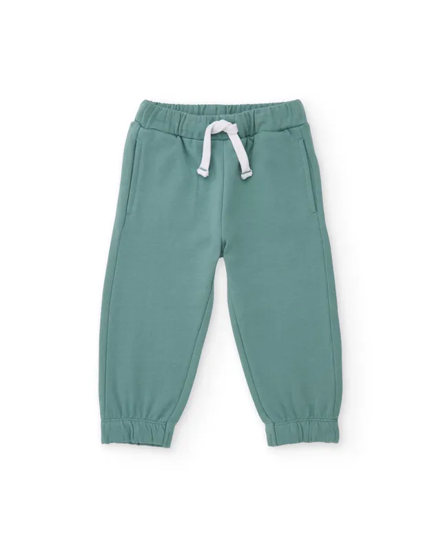 Tuc Tuc pantalone tuta bimbo verde acqua elastico