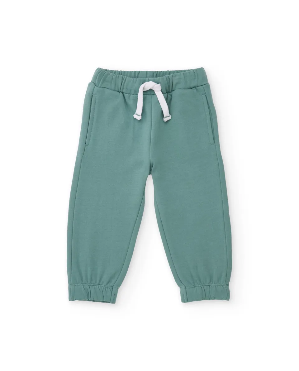 Tuc Tuc pantalone tuta bimbo verde acqua elastico