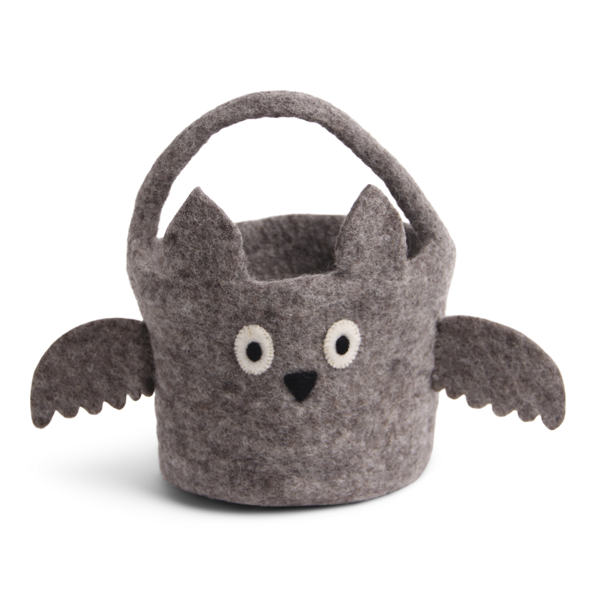 Gry & Sif Halloween Basket cestino feltro ocra 25x17 cm