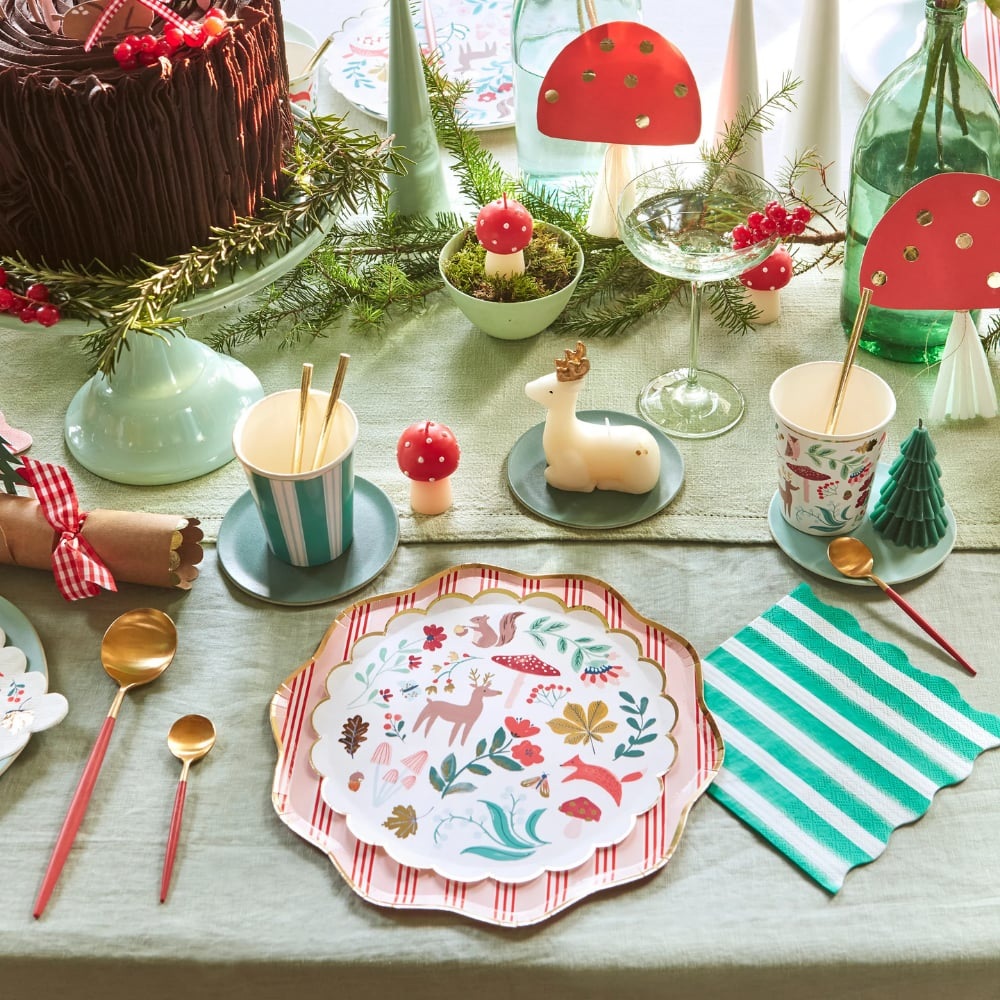 Meri Meri Woodland set 8 piatti carta