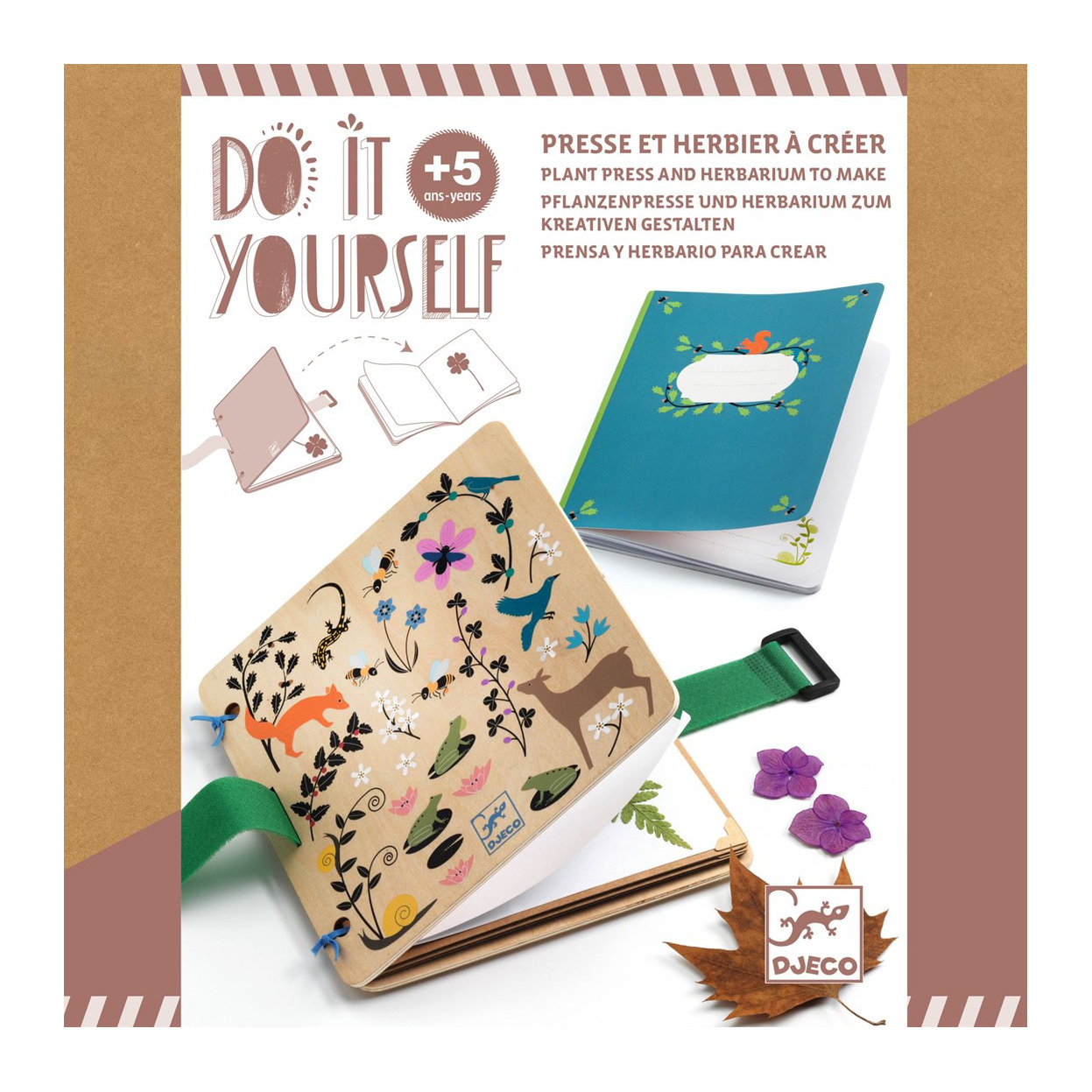 Djeco Do It Yourself Little Botanist kit pressa fiori carton