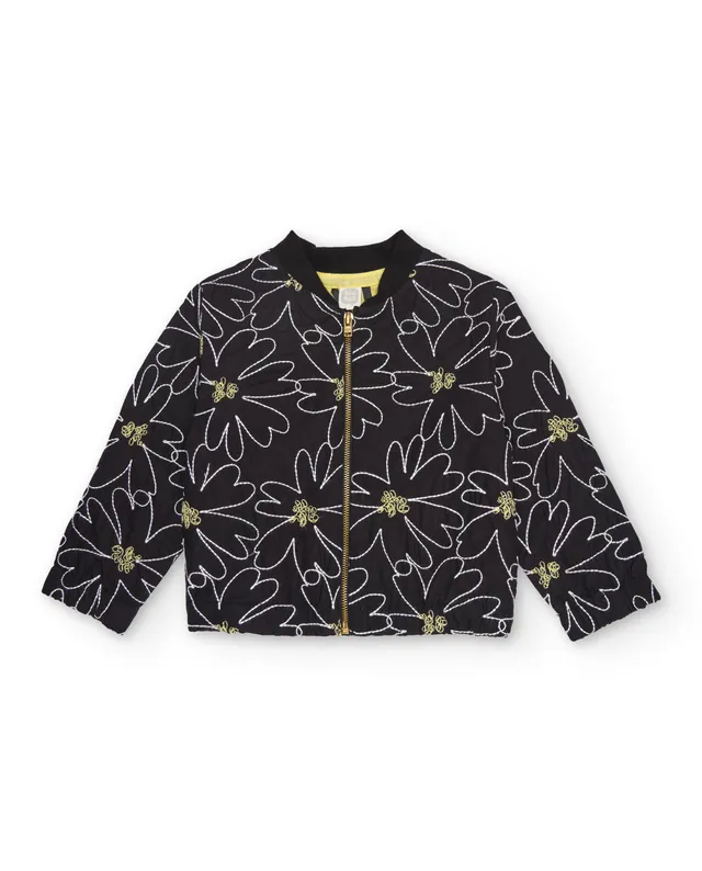 Tuc Tuc giacca bambina fiori nero