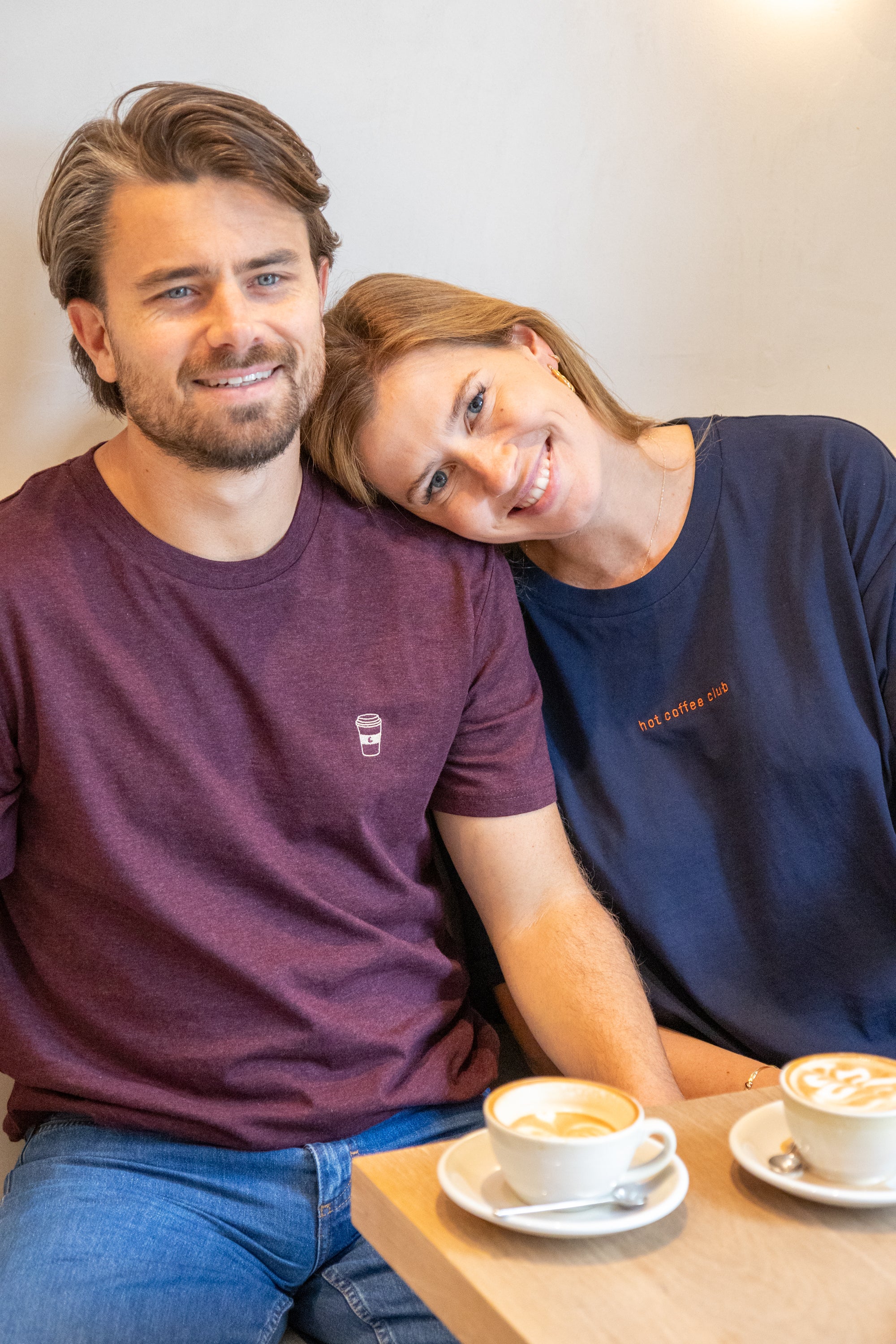 Ella and Rapha Coffee on the Go t-shirt uomo bordeaux cotone