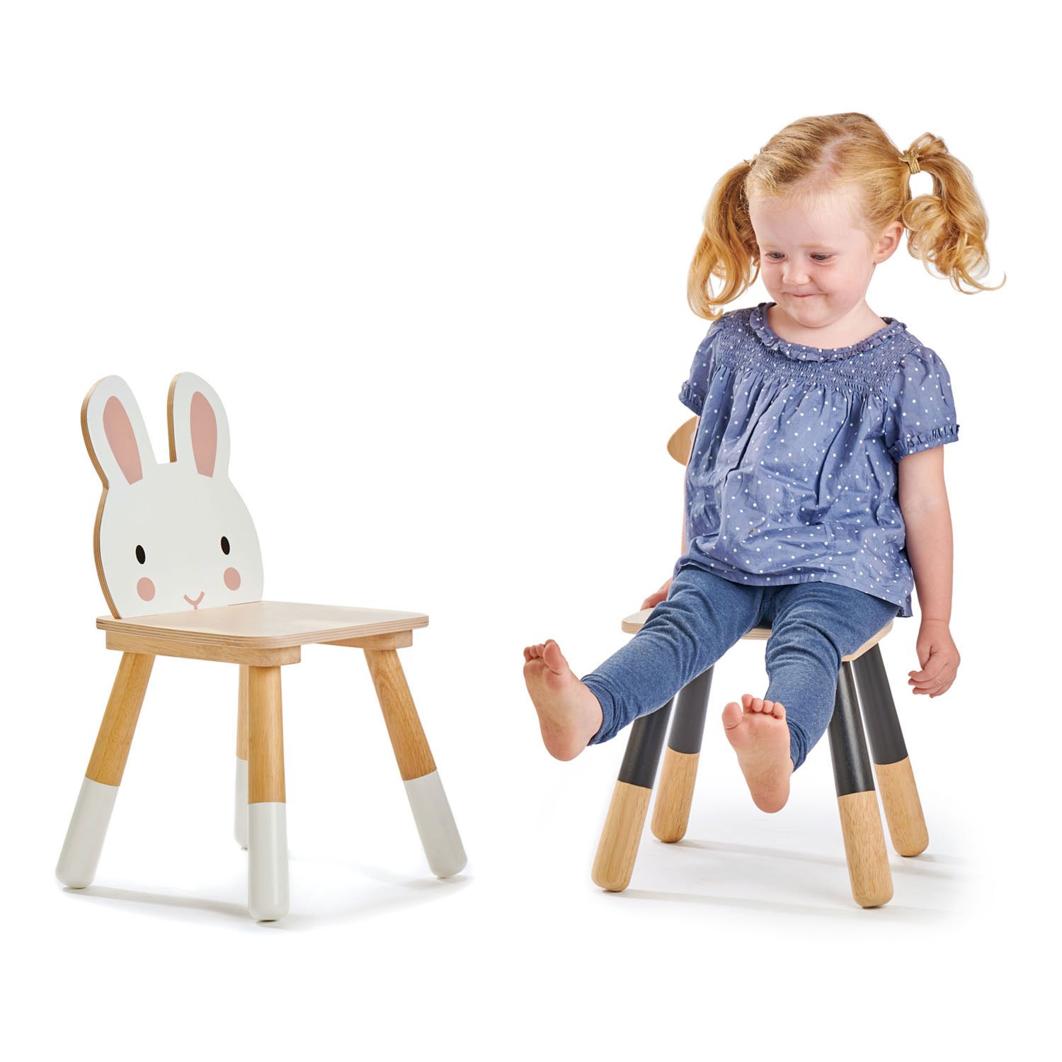 Tender Leaf Forest sedia bambini legno coniglio