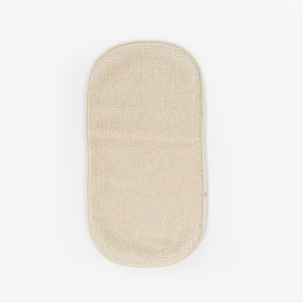 Kico Label materassino carrozzina 35x75 lana merino beige