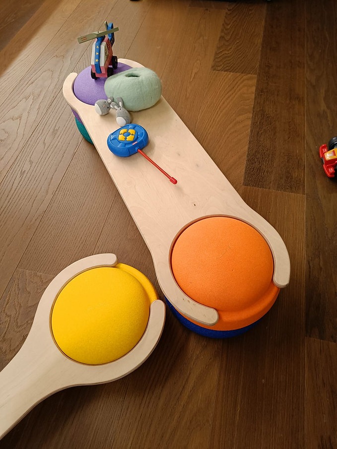 Lulo Tavole Gioco Betulla set 2 tavole equilibrio 94 cm