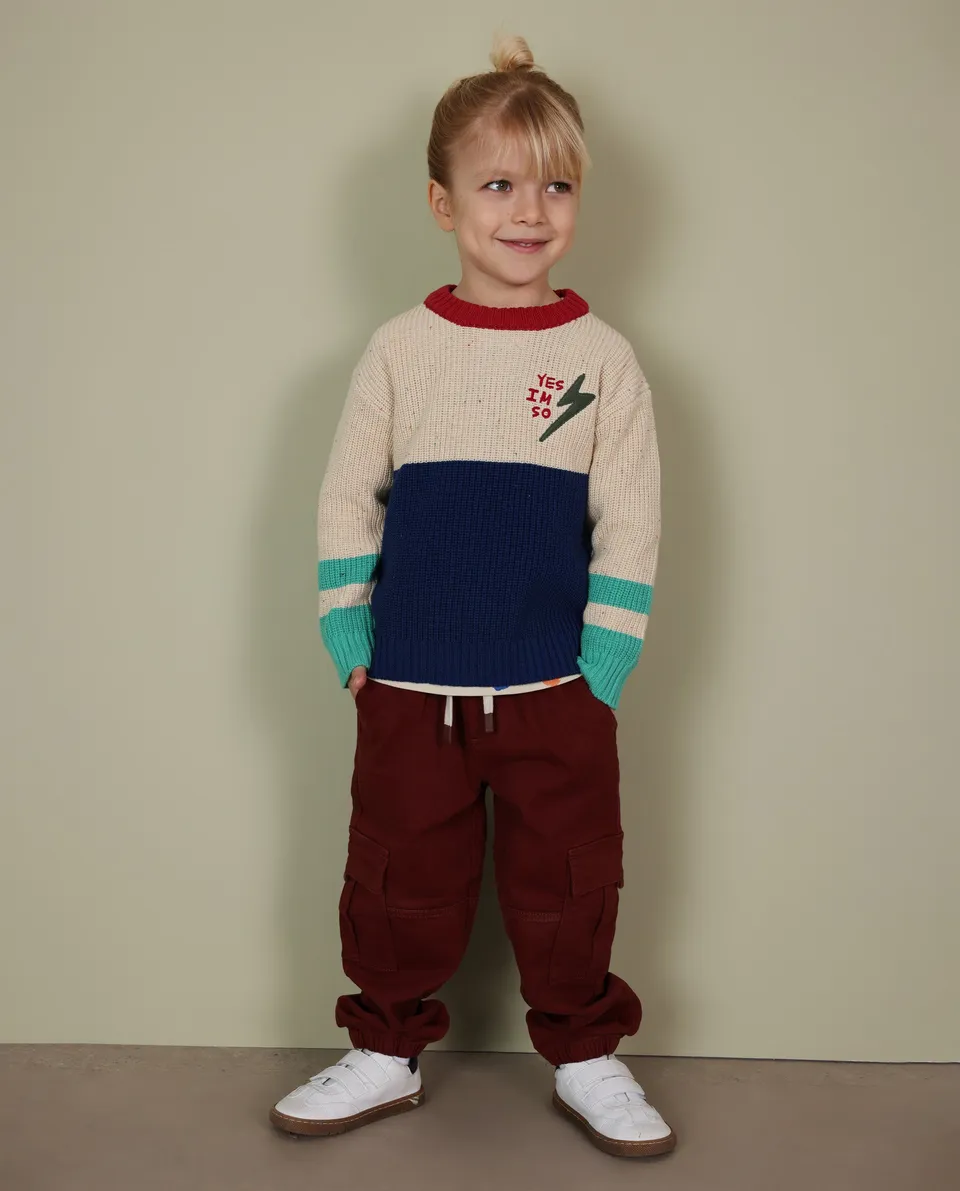 Tuc Tuc Pantaloni cargo bambino bordeaux tasche