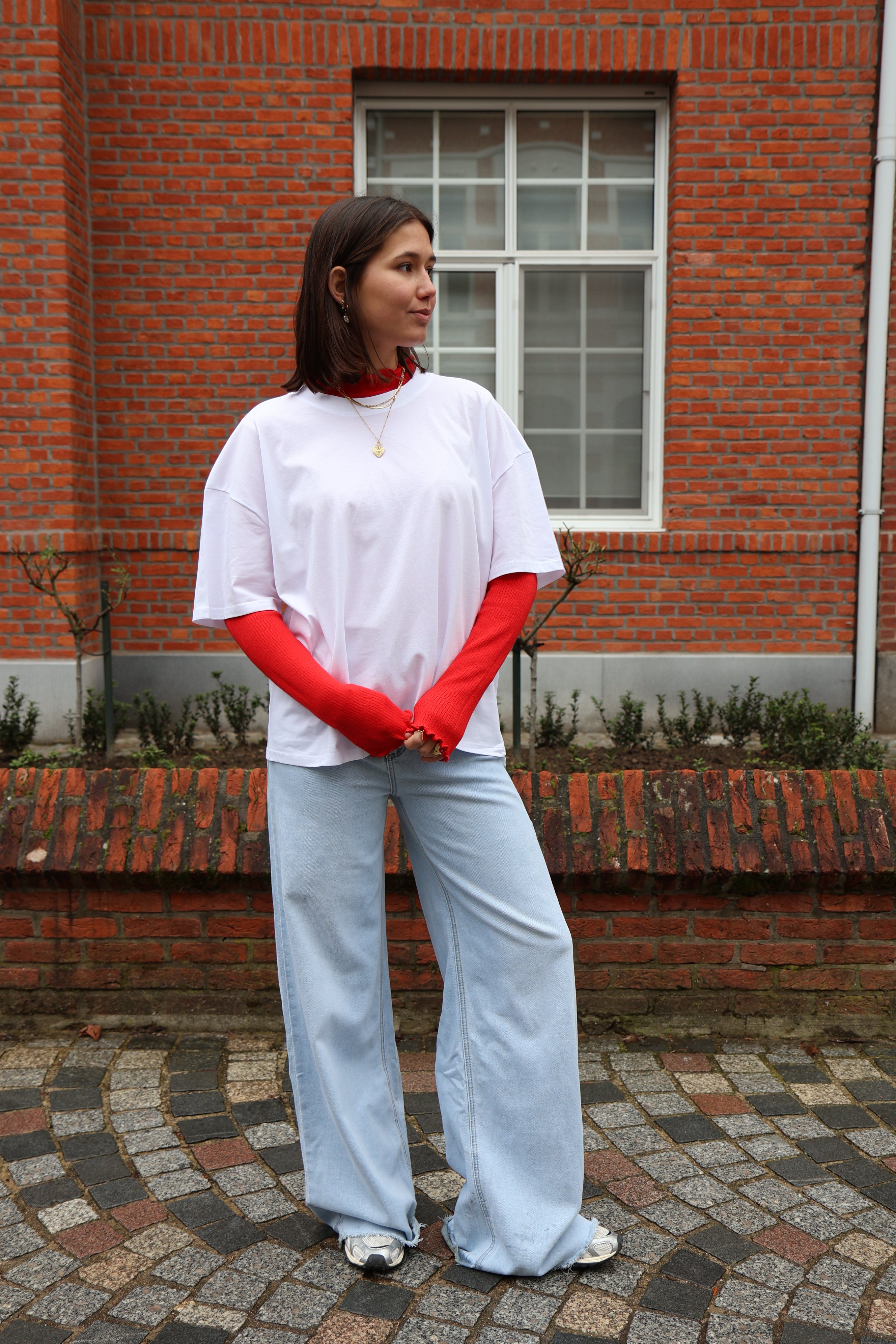 Ella and Rapha Cloudy jeans donna denim chiaro