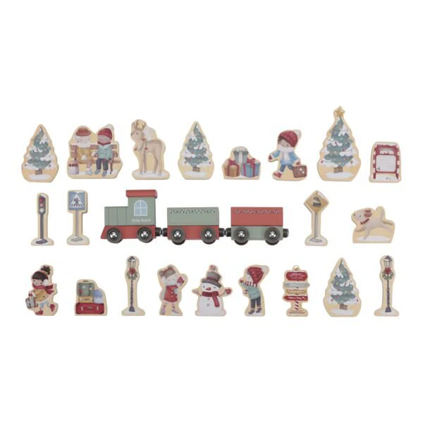Little Dutch Trenino Natale calendario avvento legno 24 pezzi