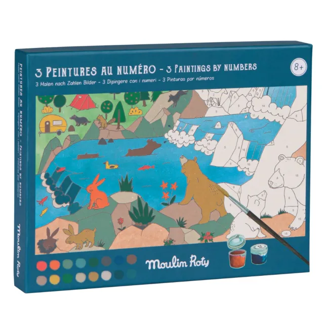 Moulin Roty Le Jardin L'esploratore kit pittura numeri dai 7 anni