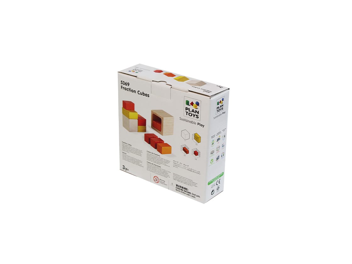 Plan Toys Fraction Cubes gioco frazioni legno