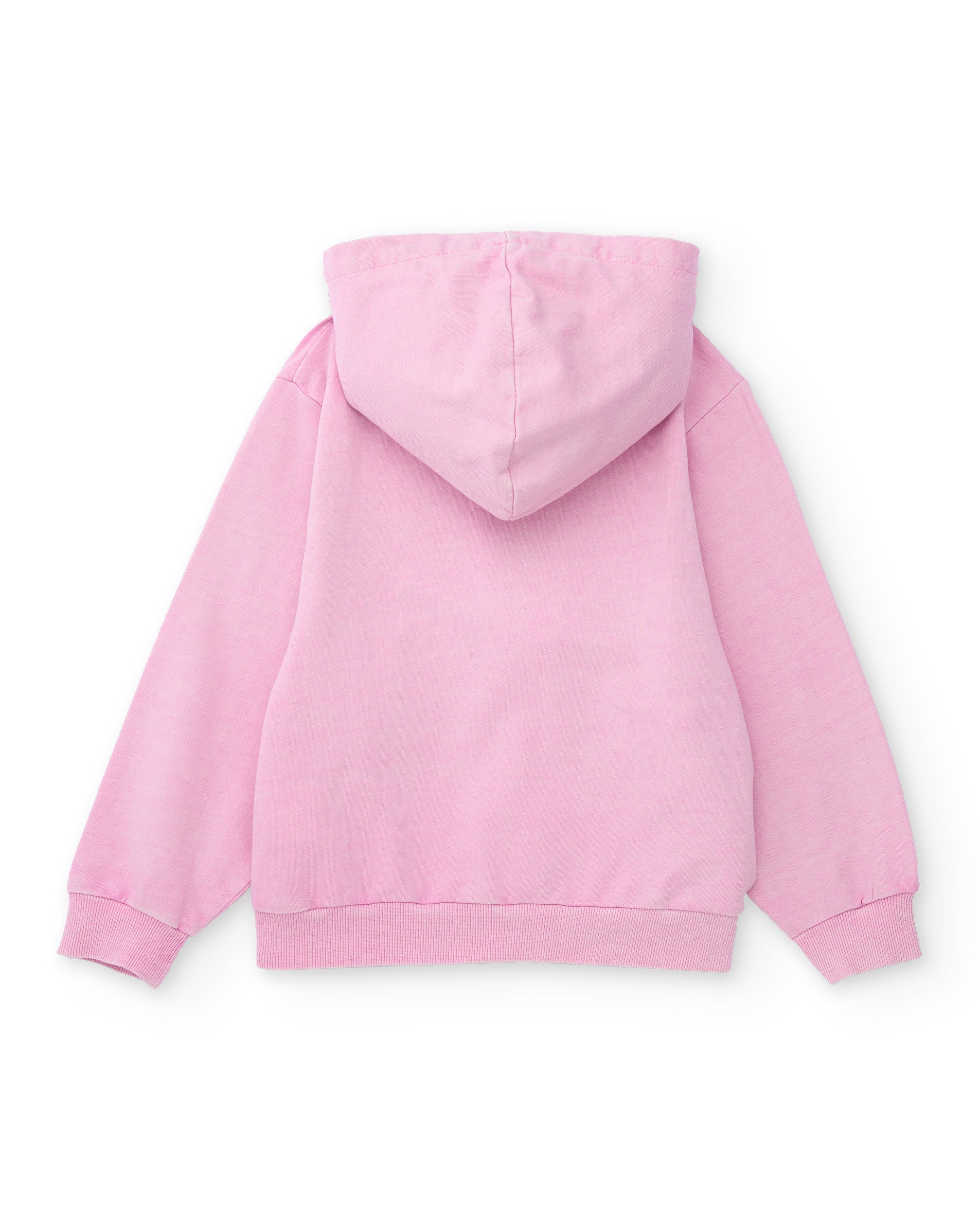 Tuc tuc felpa bambina rosa con cappuccio e tasca