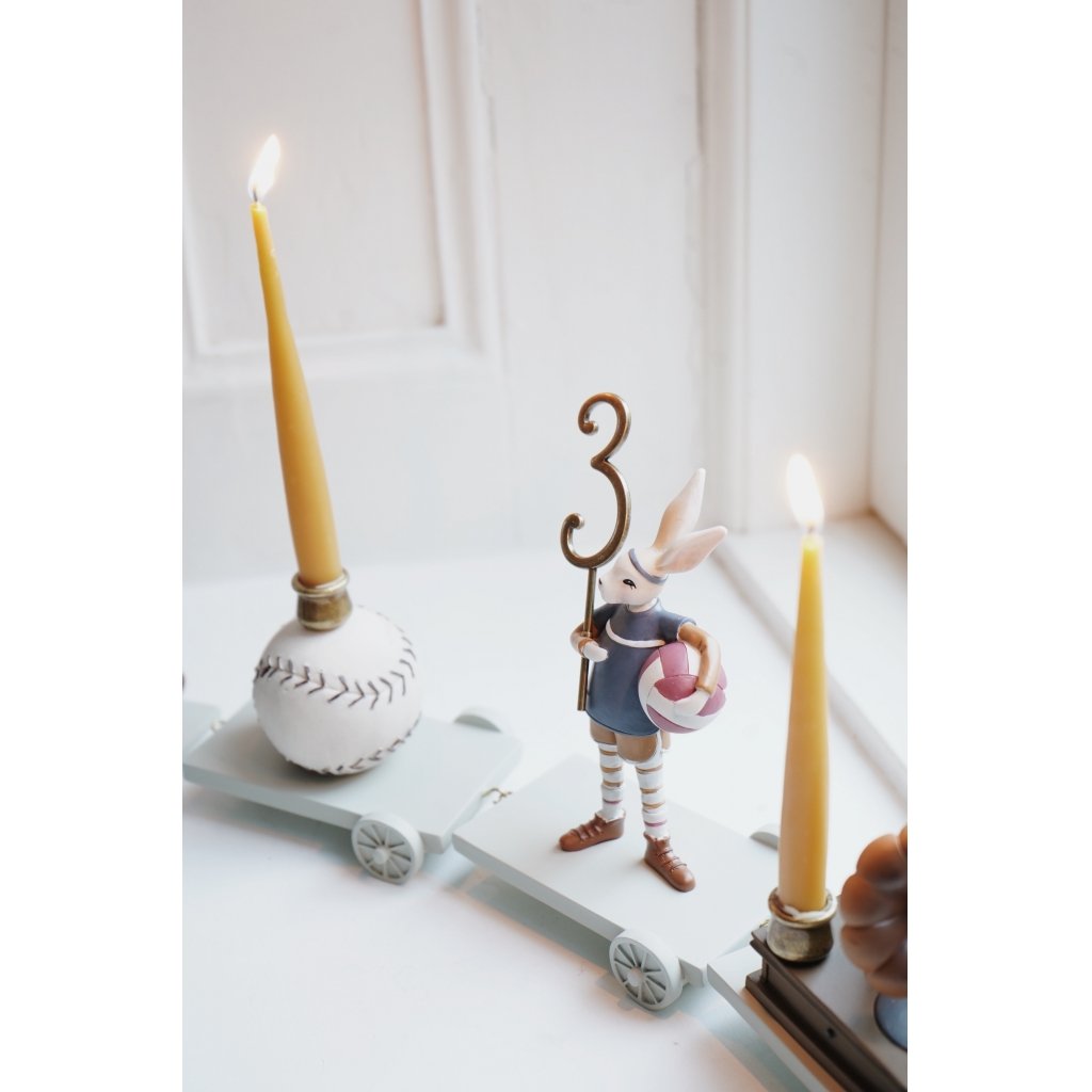 Konges Slojd candele cera d’api compleanno 20 pezzi 13 cm