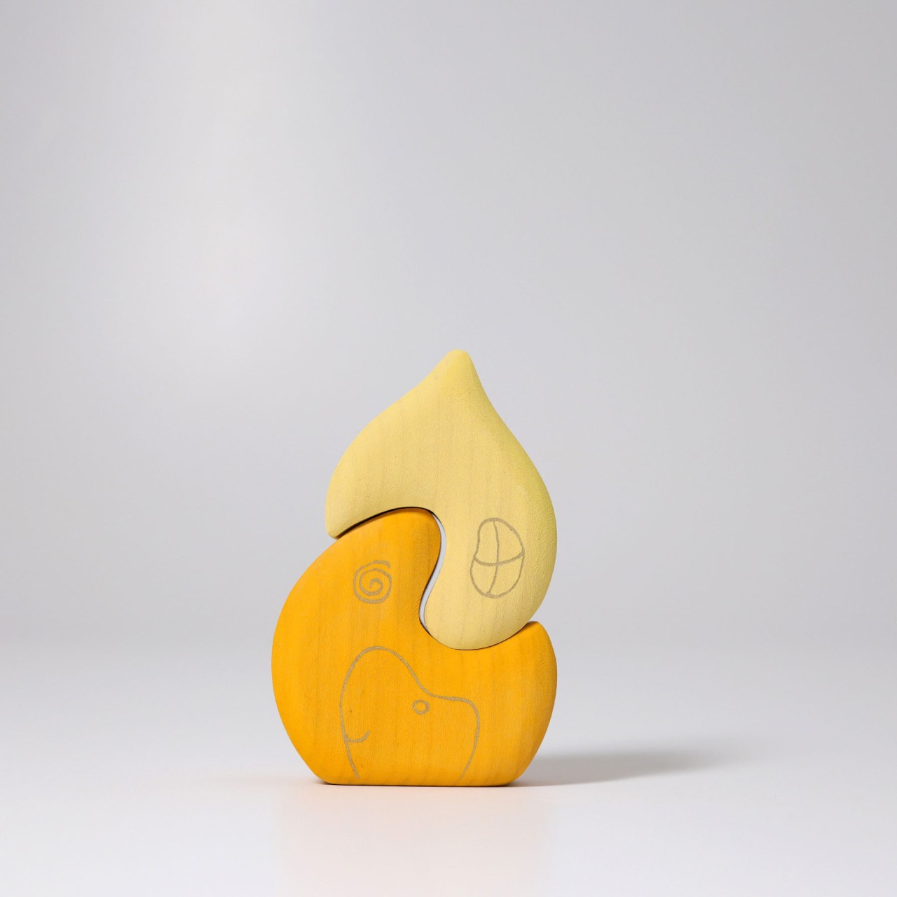 Grimm's Onion Casa Set Costruzioni Legno 2 pezzi giallo