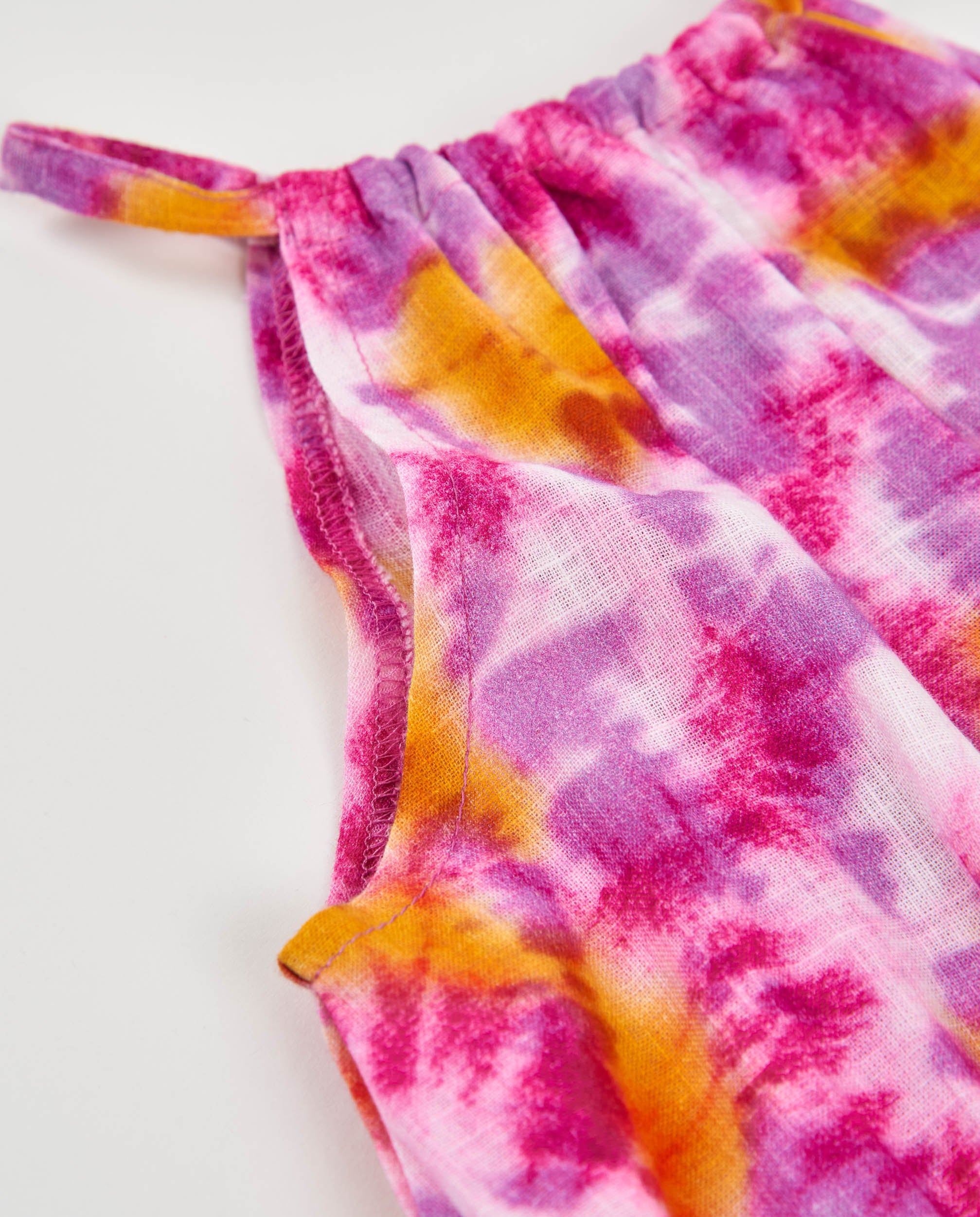Tuc Tuc vestito bambina fucsia tie dye spalline