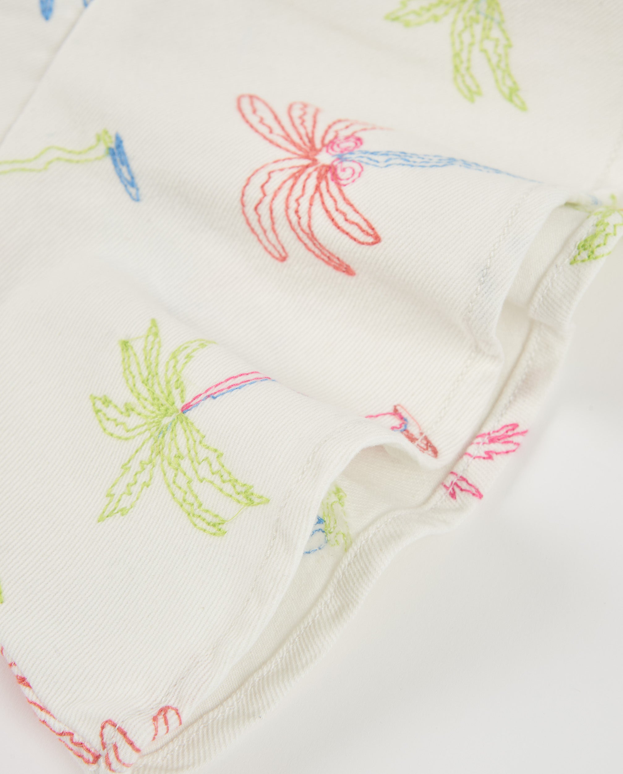 Tuc Tuc vestito palme bianco 4 anni in tessuto leggero