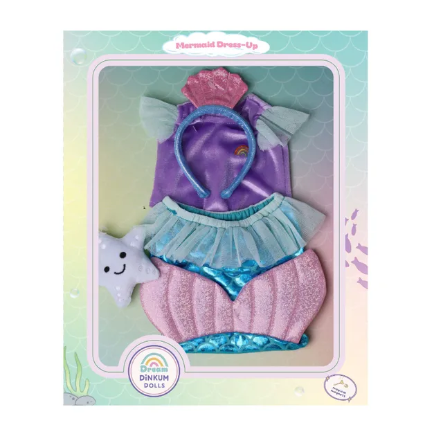 Olli Ella Dinkum Dolls Mermaid vestito sirena