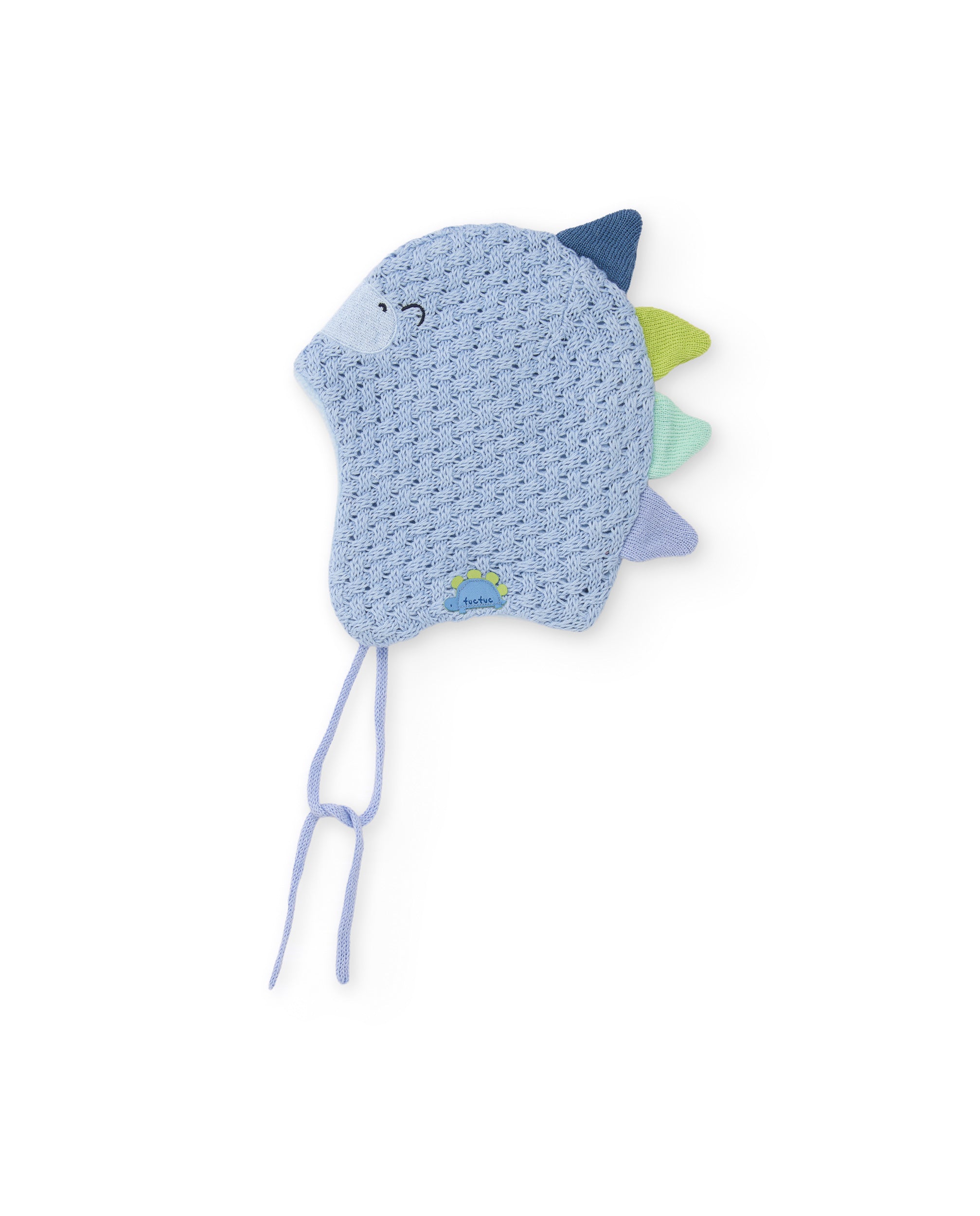 Tuc Tuc Roar Dino cappello neonato azzurro in maglia