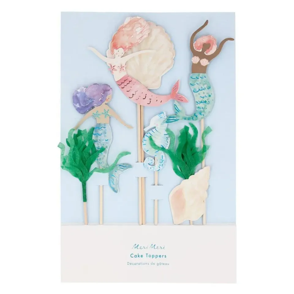 Meri Meri Mermaids topper torta sirena 7 pezzi