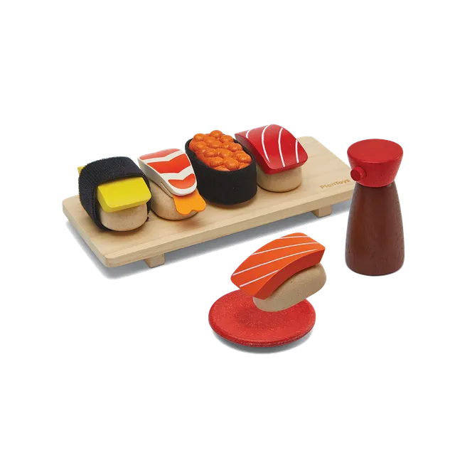 PlanToys Sushi Set gioco simbolico in legno